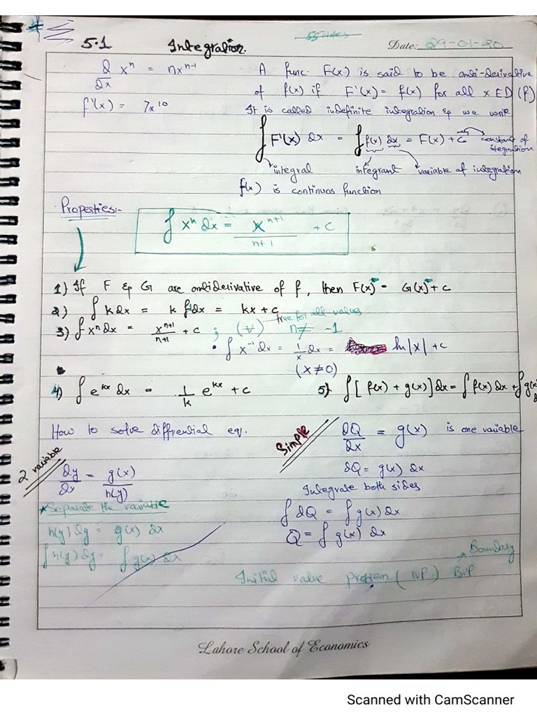 Integration Chapter 5 Pdf