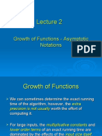 Growth of Functions - Asymptotic Notations