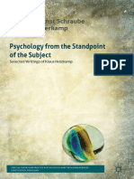 Holzkamp Psychology From The Standpoint of The Subject