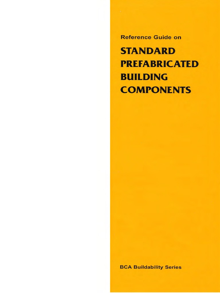 Standard Prefabricated Building Components: Reference Guide On | PDF ...