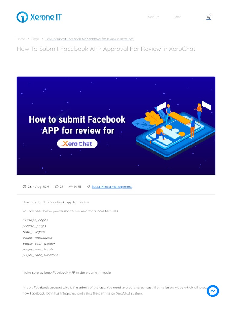How to submit Facebook application for review