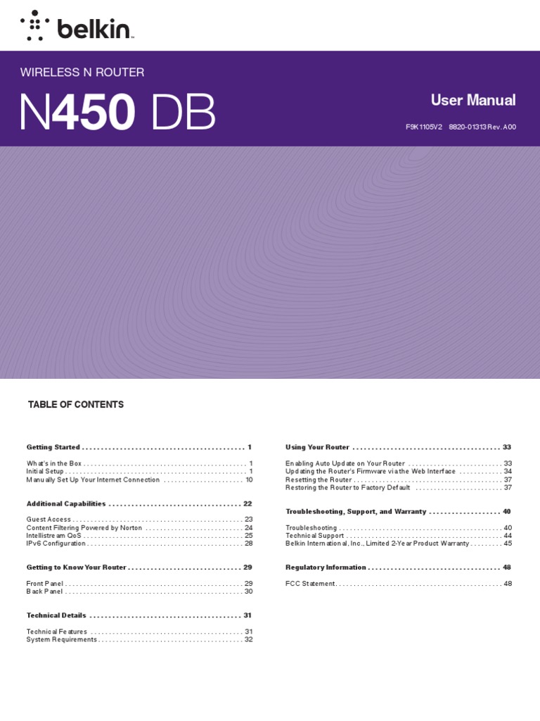 User Manual: Wireless N Router | PDF | Computer Network | Router ...