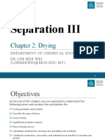 Separation III: Chapter 2: Drying