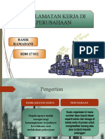 Keselamatan Kerja Di Perusahaan: Basir Ramadani B200 17 012