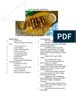 SATE MADURA Menu