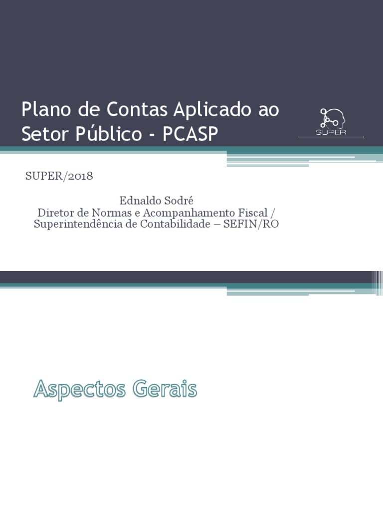 PCASP: Estrutura e Objetivos no Setor Público | PDF | Contabilidade ...