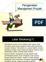 PERTEMUAN - 01 - Pengenalan Manajemen Proyek, Definisi Proyek, Manajemen Dan Manajemen Proyek