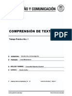 Comprensión de Texto: Trabajo Práctico Nro. 1