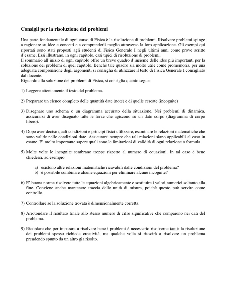 Esercizi Di Fisica 1 Sartori Pdf