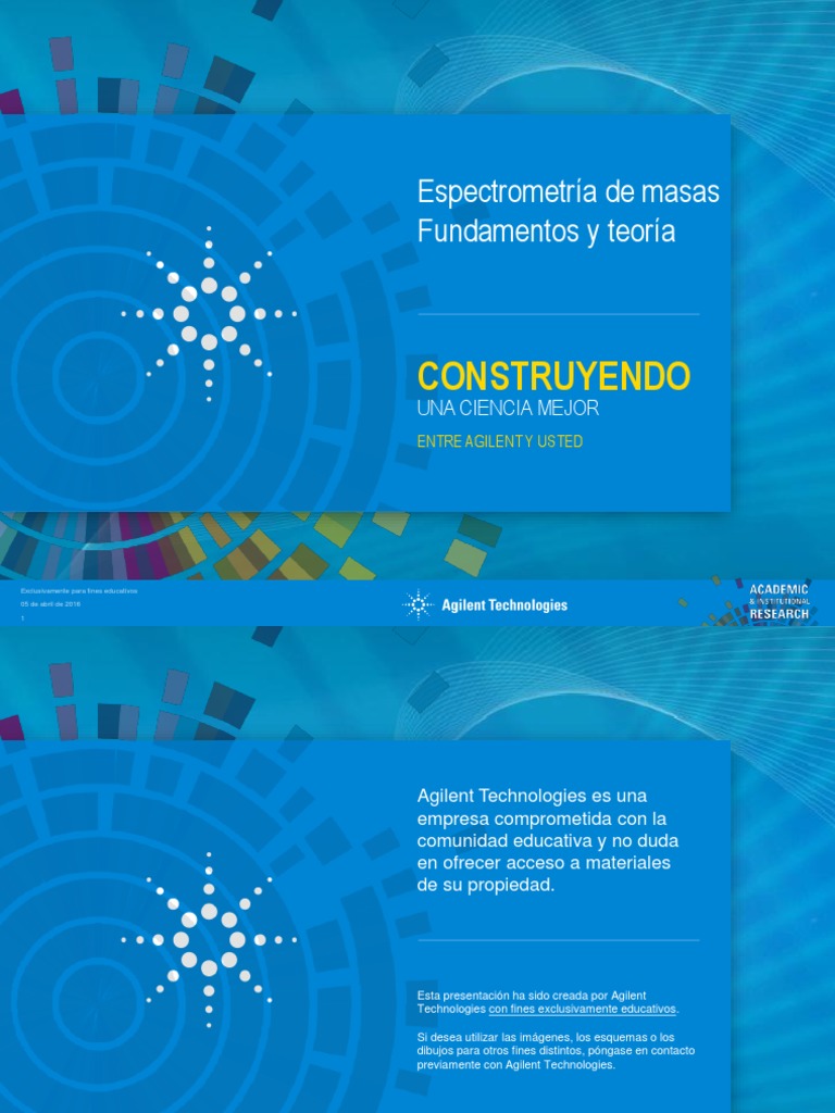Fundamentos de Espectrometría de Masas | PDF | Espectrometría de masas ...