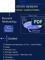 Study Designs: Observational / Analytical Studies