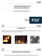 Procesos de Manufactura (Fundición), Prof. Arturo Chavez, Ing. Mecatrónica, UPVM