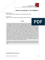 A Study on the Internet Connectivity in the Philippines