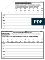 Transitive Intransitive and Ergative Verbs Worksheet Class 5