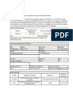 Declaración Jurada de Patrimonio