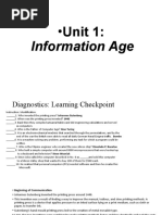 Unit 1:: Information Age