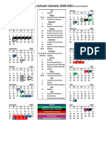 Asheboro City Schools Calendar 2020-2021: Revised 10/08/20