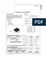 Si9934Dy: Dual P-Channel 2.5V Specified Powertrench Mosfet