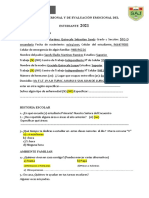 Ficha PERSONAL DE DIAGNOSTICO EMOCIONAL 2021