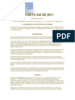 Decreto 545 de 2011