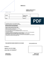 Mock 12: SUBJECT: Mathematics D SUBJECT CODE: 4024/11 Paper: 1 DURATION: 2hours CLASS: O Level