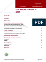 Work-Related Skin Disease Statistics in Great Britain, 2020