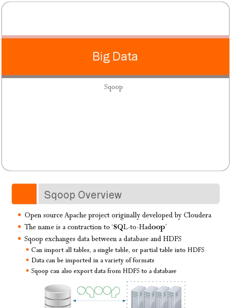 Big Data Sqoop PDF Relational Database Apache Hadoop