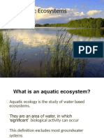 Aquatic Ecosystem Types and Characteristics