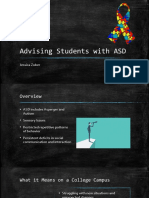 Advising Students With Asd