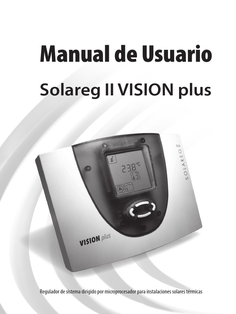 Manual Control Solareg Vision Plus Español | PDF | Cantidades fisicas ...