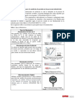 Equipos Utilizados para La Medición de Presión en Los Procesos Industriales