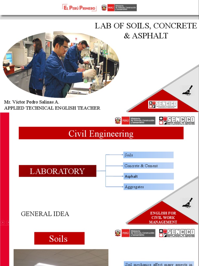 Civil Engineering Laboratory Overview | PDF | Road Surface ...
