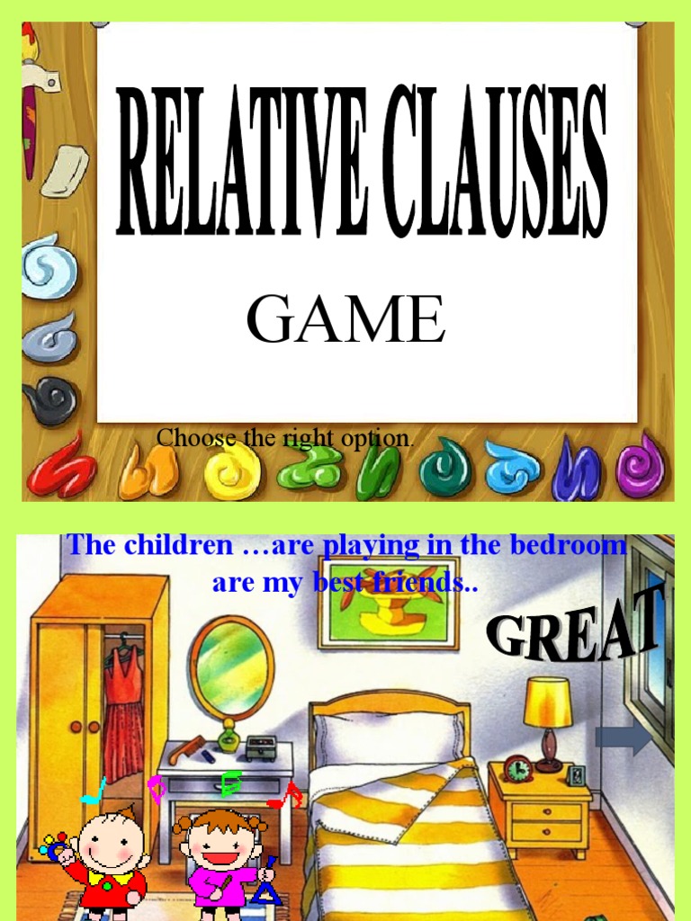 Relative Clauses Board Game | PDF | Games & Activities