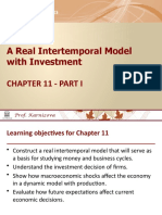 A Real Intertemporal Model With Investment Chapter 11 - Part I
