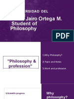 U N Iv Ersidad Del V Alle: Jhon Jairo Ortega M. Student of Philosophy