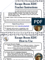 Escape Room EDU Teacher Instructions