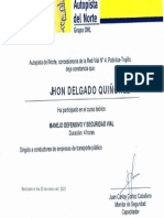 Certificado Manejo