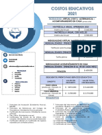 Tabla de Costos Con Auxilio 2021