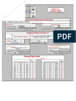 Round Pipe Chart: Combustion Air From Inside of Building