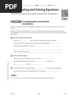 SI - 6.EE.B.7 - Write & Solve EQs | PDF | Weight | Equations