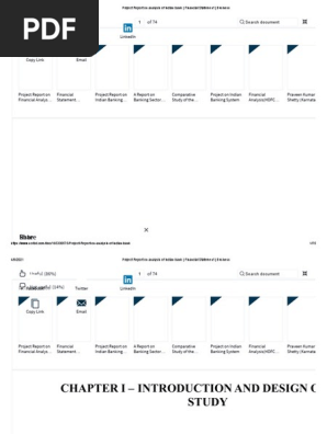 Project Report on Analysis of Indian Bank _ Financial Statement _ Business
