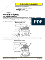 Honda 5-Speed: Technical Bulletin #1580