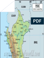 Mapa Latitud Longitud de Peru1