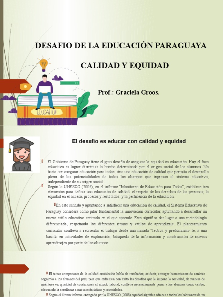 Desafíos de la Educación en Paraguay | PDF | Plan de estudios | Institución
