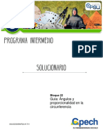 8 - Solucionario Angulos y Proporcionalidad en La Circunferencia