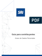 Guía para El Contribuyente Anexos de Gastos Personales en Línea 2020