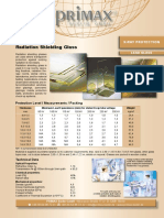 Radiation Shielding Glass: Protection Level / Measurements / Packing