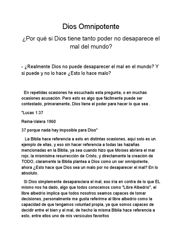 Dios Es Justo Pdf Libre Albedrío Jesús