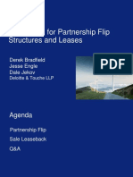 Accounting For Partnership Flip Structures and Leases: Derek Bradfield Jesse Engle Dale Jekov