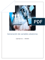 Generación de Variables Aleatorias